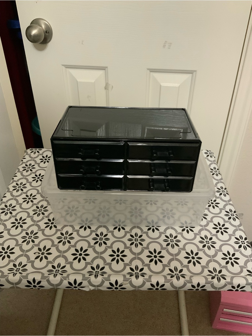 Black Jewelry or Makeup 6 Drawer Organizer - Home Storage